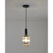 Canada 1 Light 5 inch Black and Antique Gold Pendant Ceiling Light